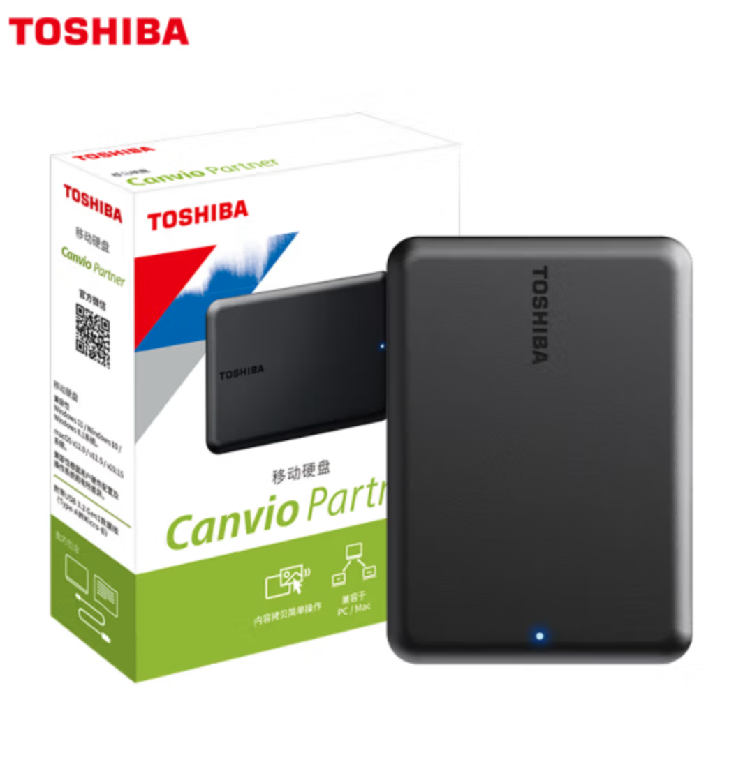 TOSHIBA 东芝 Partner USB 3.2 Gen 移动硬盘 2TB新低409元包邮（双重优惠）