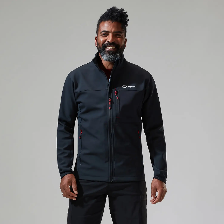 英国硬核户外品牌，Berghaus Ghlas 2.0 男士防风软壳夹克624.69元（官网£120）