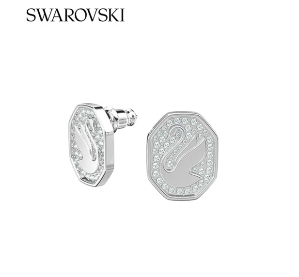 SWAROVSKI 施华洛世奇 Signum系列 八角形天鹅耳钉 5621097新低195.7元包邮（多重优惠）