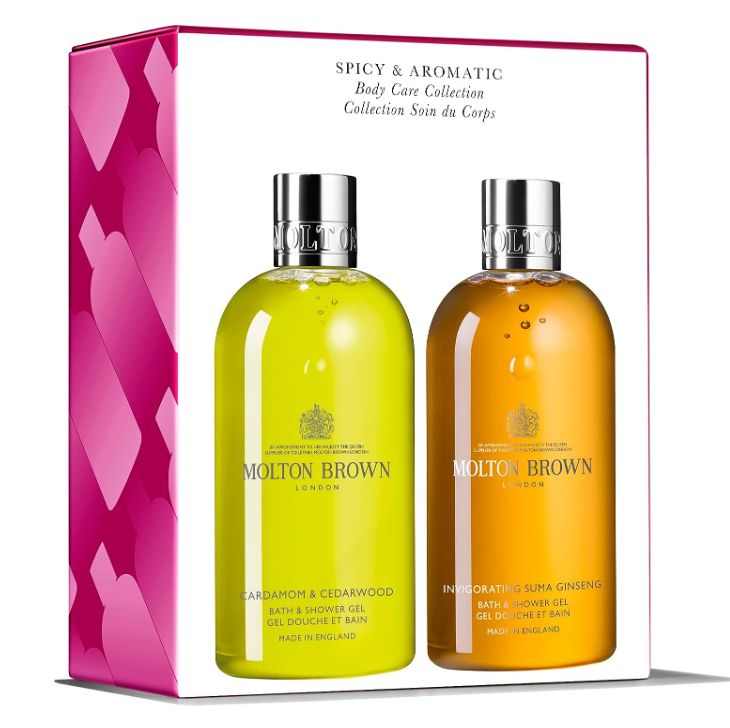 Molton Brown 摩顿布朗 豆蔻雪松+活力人参沐浴露礼盒 300ml*2瓶238.77元（含税131.2/瓶、天猫260/瓶）