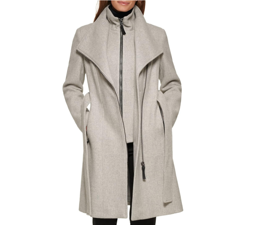 Calvin Klein  卡尔文·克莱恩  女士中长款羊毛混纺毛呢大衣 CW0880431082.86元