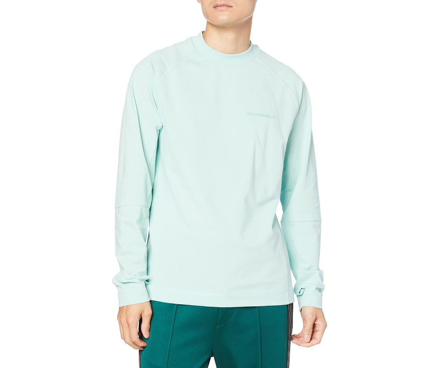 Lacoste 法国鳄鱼 2023新款男士纯色宽松休闲长袖T恤 TH6703269.2元（国内890元）