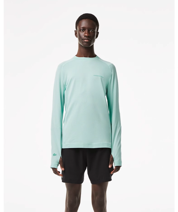 Lacoste 法国鳄鱼 2023新款男士纯色宽松休闲长袖T恤 TH6703299.12元（国内890元）