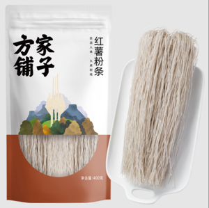 福建老字号，方家铺子 无添加红薯粉条 400g*3袋