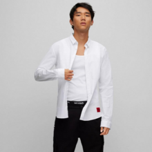 HUGO Hugo Boss 雨果·博斯 Ero3-W 男士纯色修身衬衫 50450179