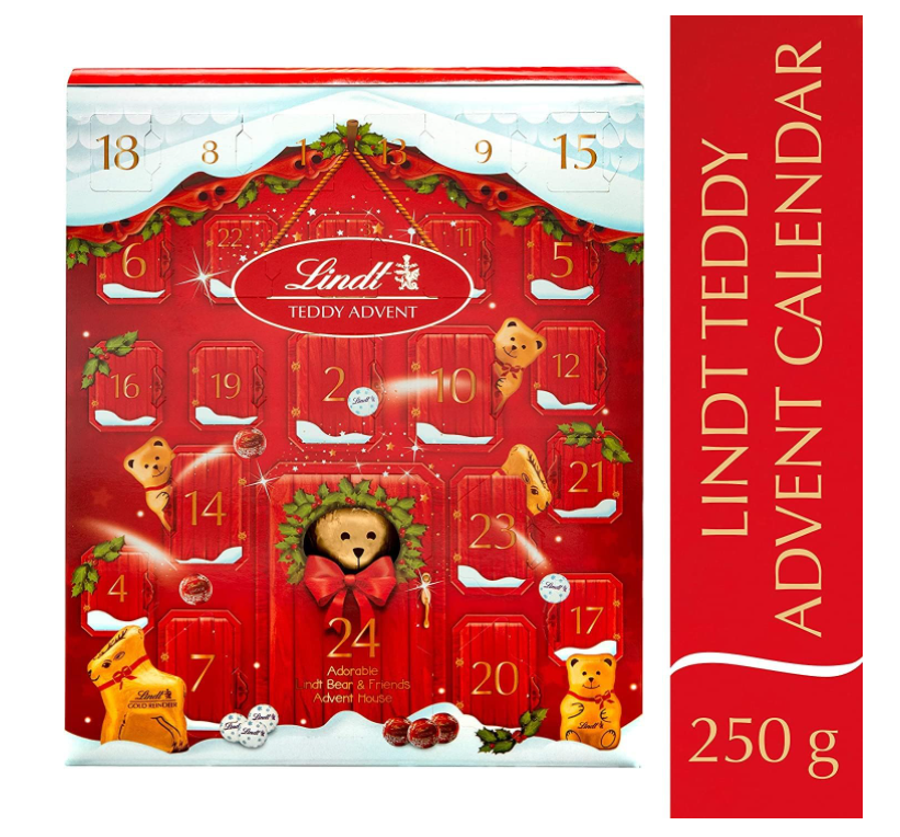 Lindt 瑞士莲 圣诞日历巧克力礼盒 250g142.73元