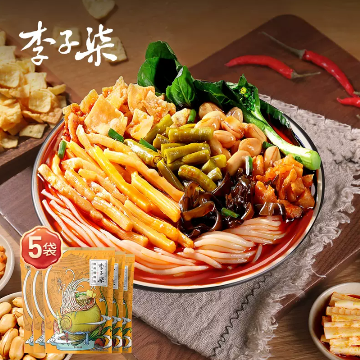 李子柒 柳州螺蛳粉 335g*6袋42.9元包邮（需领券）