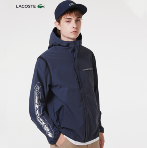 LACOSTE 法国鳄鱼 2023年秋季新款男士连帽休闲夹克外套 BH0120