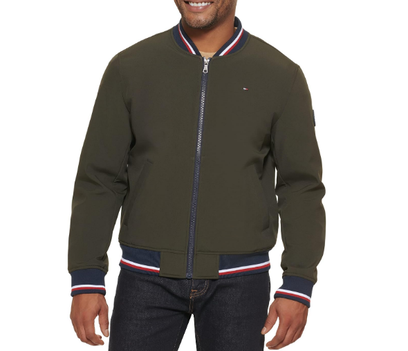 Tommy Hilfiger 汤米·希尔费格 男士罗纹针织飞行员夹克 157AP294388元