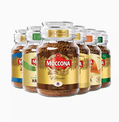 Moccona 摩可纳 经典8号 深度烘焙冻干黑咖啡 100g*2瓶89元包邮（拍2件）