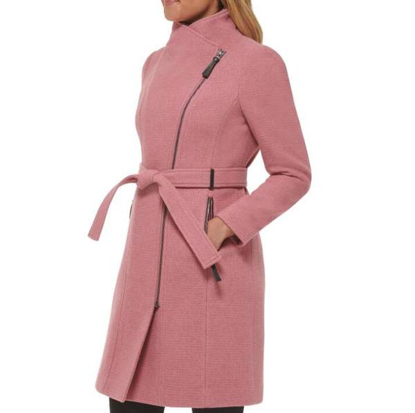 Calvin Klein 卡尔文·克莱恩 女士中长款羊毛混纺毛呢大衣CW0880431089元