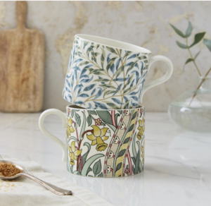 英国皇室陶瓷供应商，Spode 斯波德 Morris & Co系列 陶瓷马克杯340ml*2个装