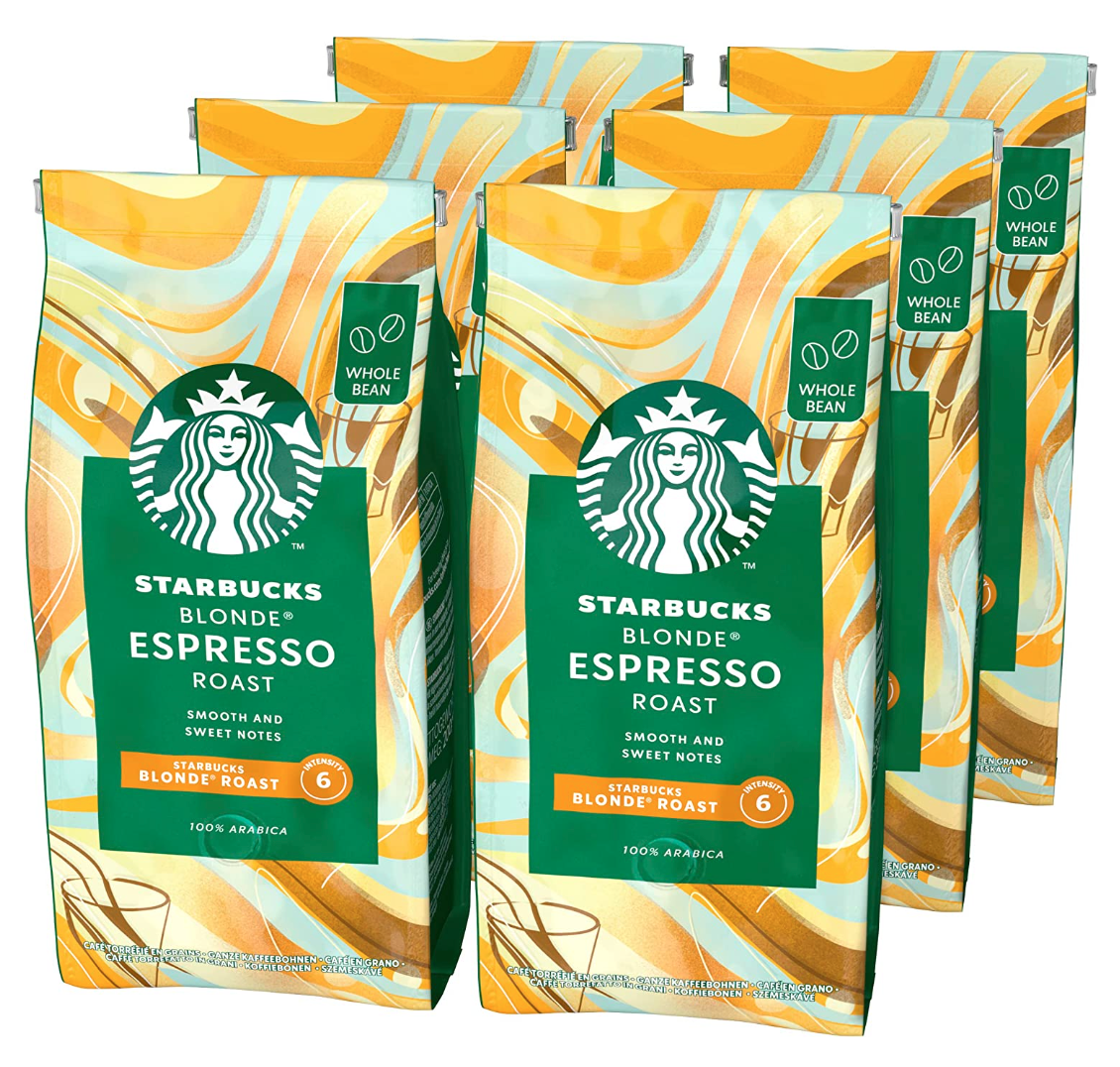 Starbucks 星巴克 BLONDE Roast 黄金烘焙咖啡豆 200g*6袋259元