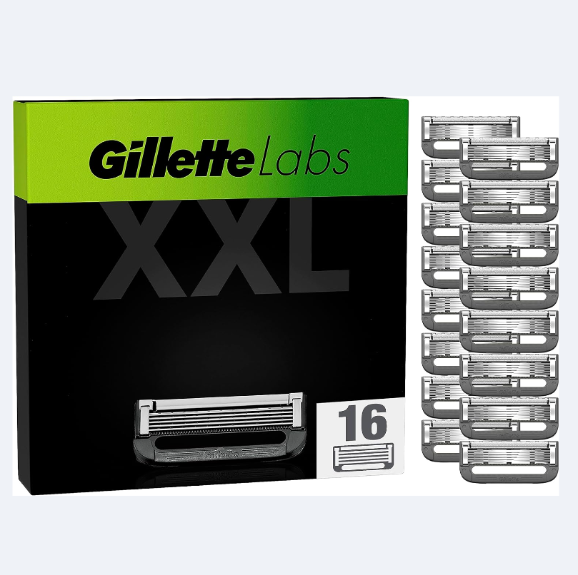 GilletteLabs 吉列 极光净澈 男士剃须刀替换刀片16件装（适配极光/热感系列）新低350.82元（23.9/个、国内44.9/个！）
