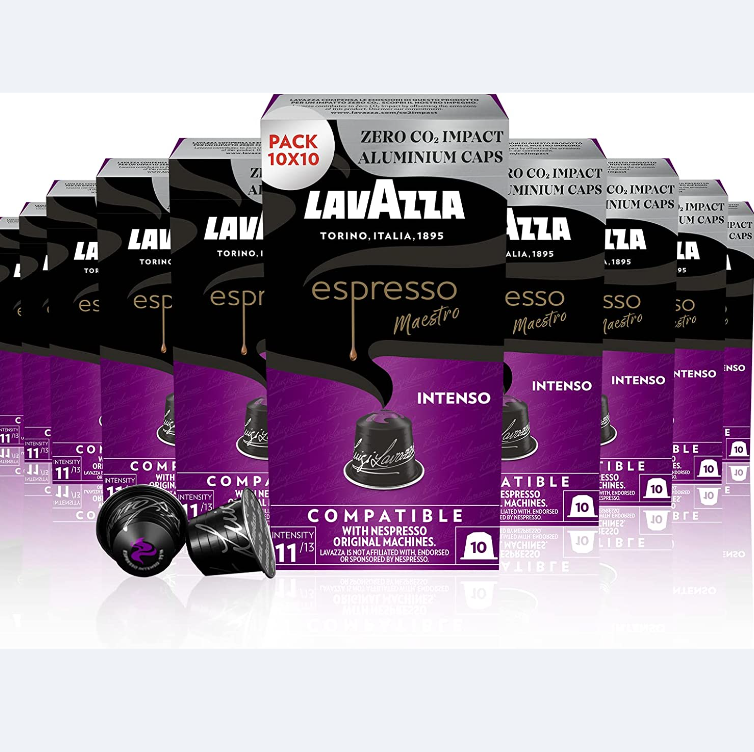 Lavazza 乐维萨 Maestro系列 全新铝壳浓缩胶囊咖啡 100粒 3口味同价史低217.94元（2.37元/粒）