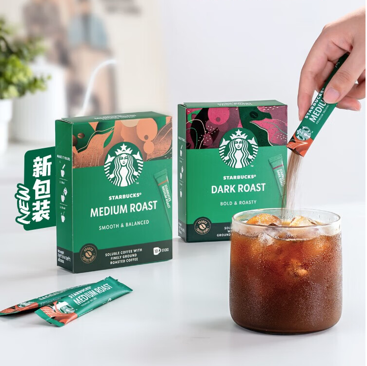 Starbucks 星巴克 黑咖啡精品速溶咖啡2.3g*10条31.5元包邮