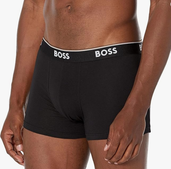BOSS Hugo Boss 雨果·博斯 男士弹力棉平角内裤 3条装118.69元