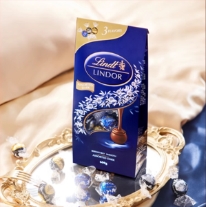 低于海淘，Lindt 瑞士莲 Lindor软心巧克力 600g*3件/共1.8kg（赠11g*9块）