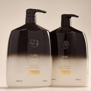 美国贵妇最爱，Oribe Gold Lust 黑曜石修护洗发水礼盒装 1L*2瓶