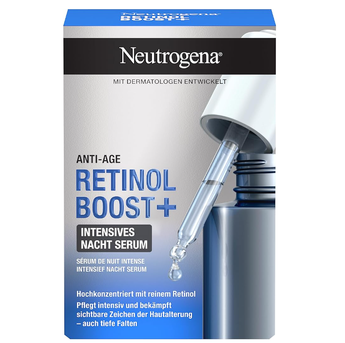 Neutrogena 露得清 Retinol Boost A醇抚纹焕亮夜间精华 30mL新低90元（可3件92折）