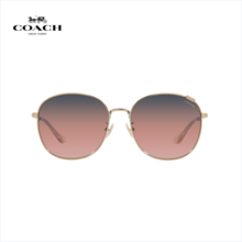 Coach 蔻馳 HC7134 女士圓形金屬大框時(shí)尚太陽鏡