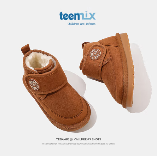 Teenmix 天美意 儿童加绒雪地靴 3色低至69.65元包邮（双重优惠）