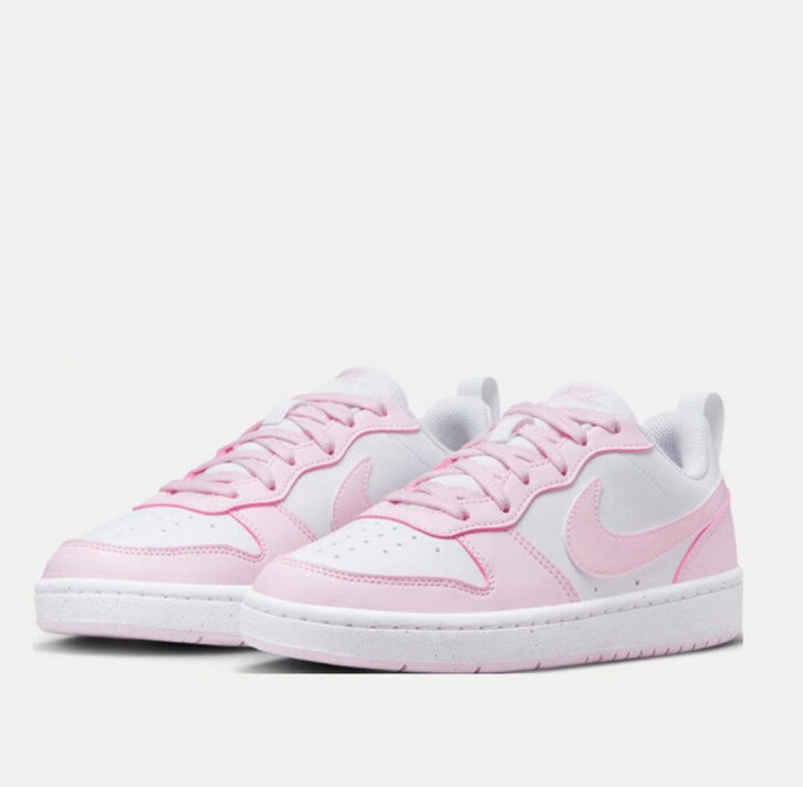 情人节好礼，Nike 耐克 COURT BOROUGH LOW RECRAFT 女士粉白配色休闲板鞋新低235.95元包邮