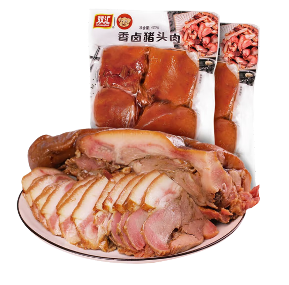 双汇 五香卤猪头肉 420g18.9元包邮（需领券）