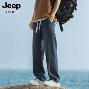 JEEP SPIRIT 2024新款男式美式復古寬松牛仔褲 多色