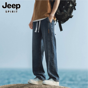 JEEP SPIRIT 2024新款男式美式复古宽松牛仔裤 多色