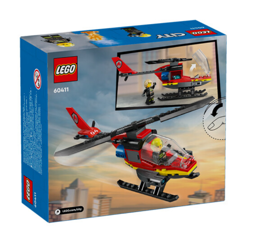 LEGO 乐高 城市系列 60411 消防直升机65元包邮（需领券）