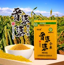 绿色食品认证，晋婆婆 山西阳泉免洗黄小米 400g*3袋