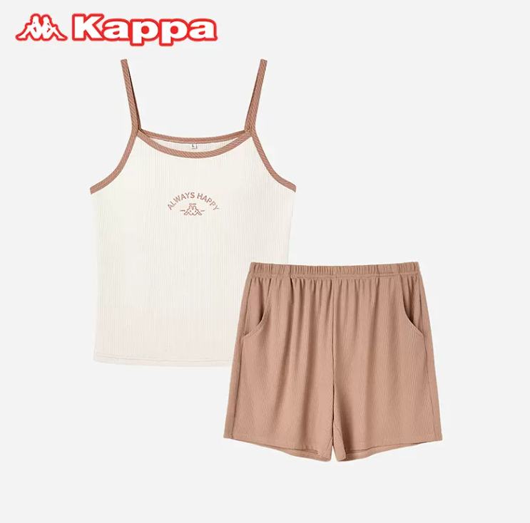 Kappa 卡帕 24夏季新品 女士薄荷曼波色系吊带睡衣 2色 赠运动腰包新低59元包邮