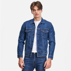 Levi's 李维斯 冰酷系列 男士深蓝翻领轻薄牛仔夹克外套 72334