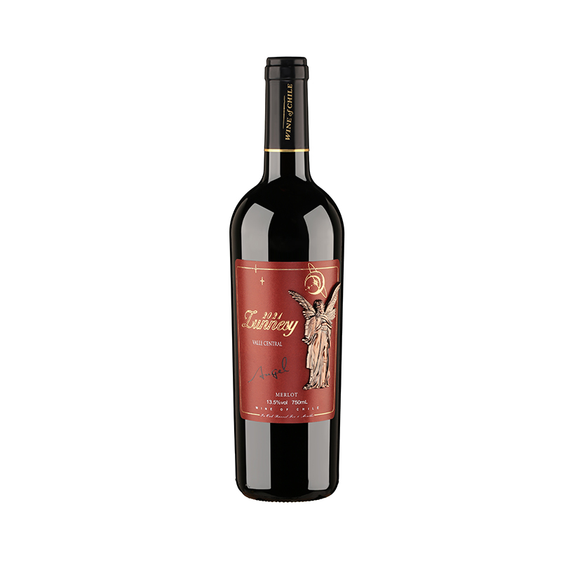 智利原瓶进口，Junnesy 尊尼诗庄园 天使干红酒葡萄750mL 赠开瓶器19元包邮（需用券）