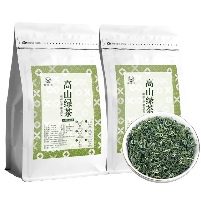 盛雾岩 2024新茶 峨眉高山绿茶 125g*2袋27.8元包邮（需领券）