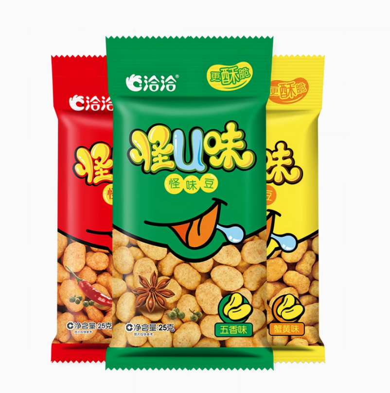 洽洽 怪味豆/怪味花生 25g*20袋15.8元包郵（拍20件）