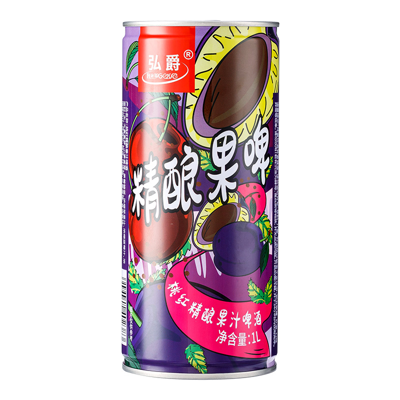弘爵 精酿原浆啤酒1L9.9元包邮（2件17.8元）