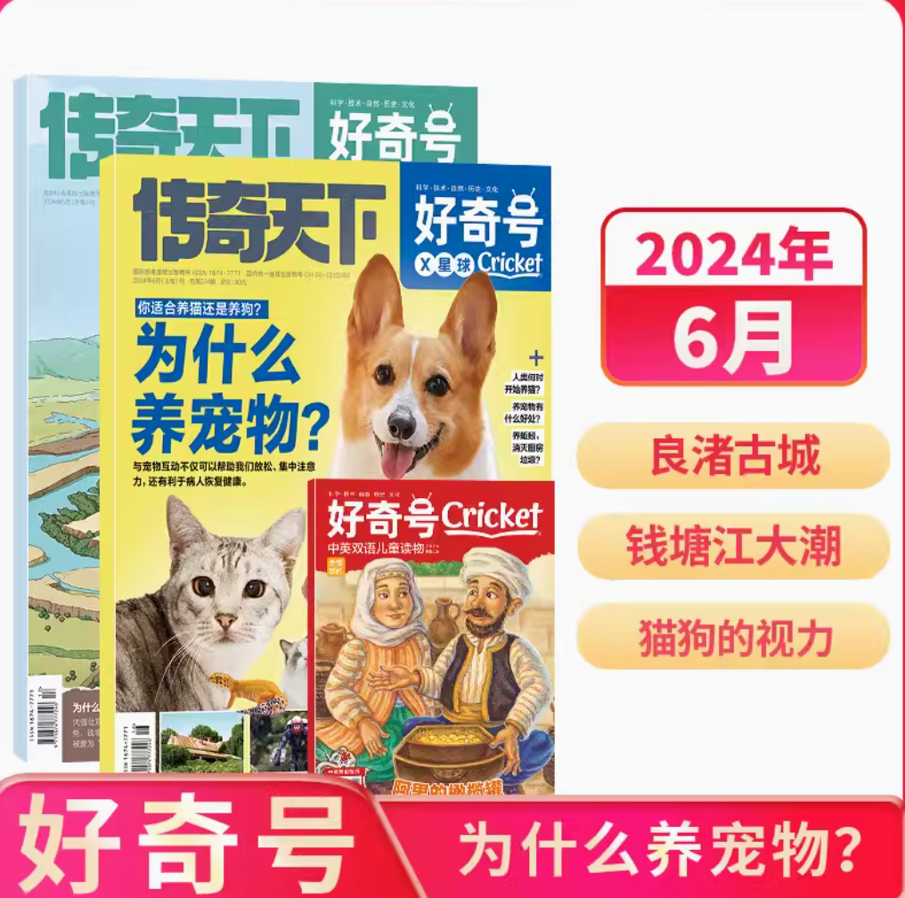 小学生科普，好奇号杂志 2024年月刊史低23元包邮