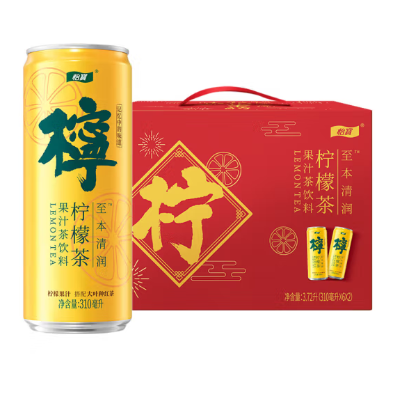 消暑降火，怡宝 至本清润 原味菊花茶植物饮料 310ml*12罐新低19.9元包邮（1.65元/罐）