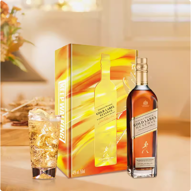 <span>白菜！</span>JOHNNIE WALKER 尊尼获加 金牌威士忌  750ml（赠50ml*2）新低211.79元包邮