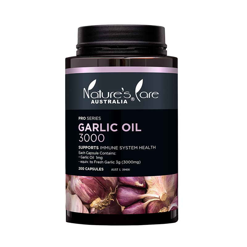 澳洲进口，Nature's Care Pro系列 大蒜精油软胶囊3000mg*200粒110元包邮包税