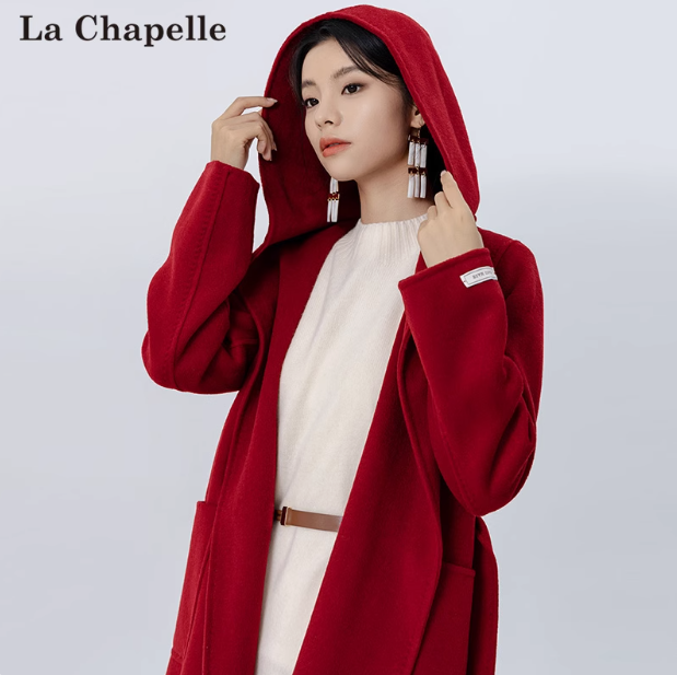 La Chapelle 拉夏贝尔 2024秋冬双面纯羊毛呢大衣 多款199.9元包邮