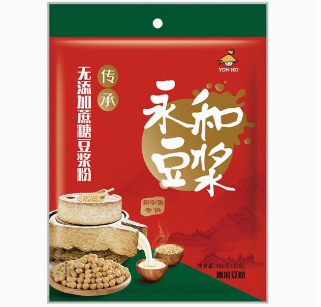 永和豆浆 原味无蔗糖豆浆粉360g（12包）新低10.23元包邮