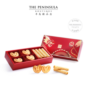 高端伴手礼，THE PENINSULA 香港半岛 蝴蝶酥蛋卷礼盒 192g