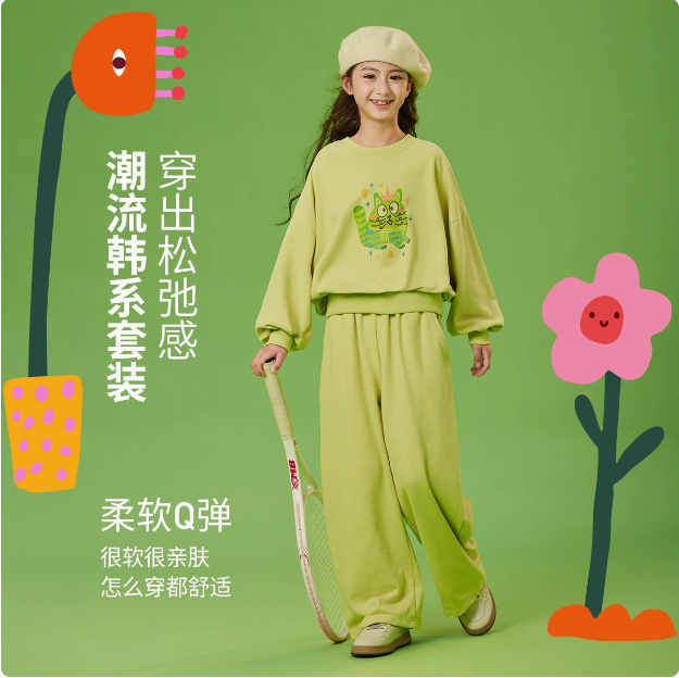 任选2套，笛牧 2025春夏卫衣套装/外套/连衣裙合集（100~160码）99.2元包邮 （49.6元/套）