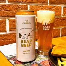 <span>白菜！</span>德国进口 Harboe 豪铂熊 BearBeer 5°小麦白啤酒500mL*24听