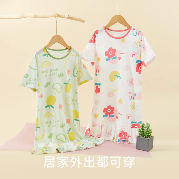 Deesha 笛莎 A类女童纯棉卡通印花睡裙（90~160码）多款29.9元包邮