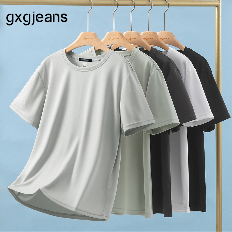 gxg.jeans 25年夏季新款 男士純色基礎款短袖T恤 *3件新低126元包郵（42元/件）