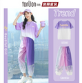 Tonlion Kids 唐狮童装 2025年夏季 女童速干短袖长裤运动套装（120-170cm）